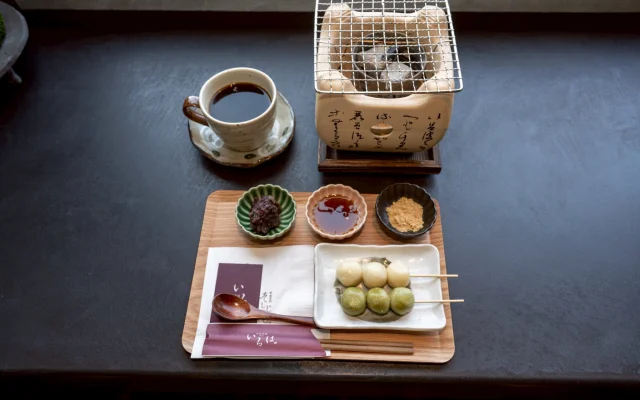 手作りの和の甘味プレート